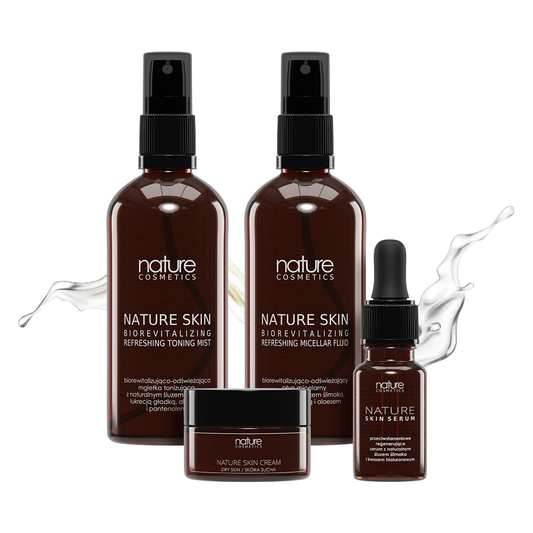 Zestaw nawilżający ze śluzem ślimaka do skóry suchej MINI